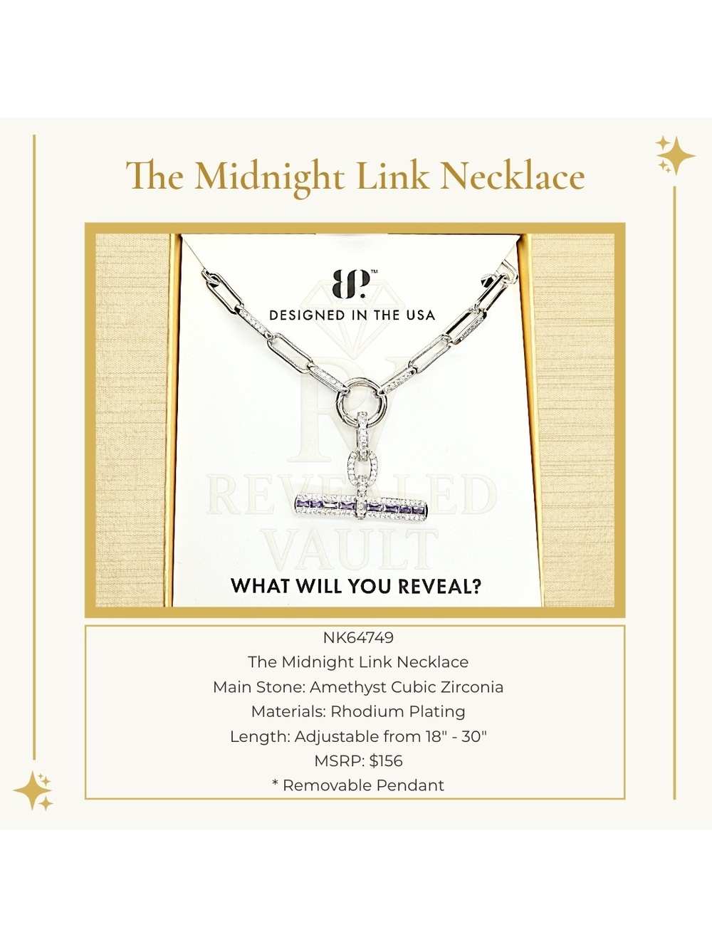 The Midnight Link Necklace - Gem Society Spring 2026